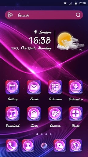 Crystal Go Launcher Android Theme Image 2