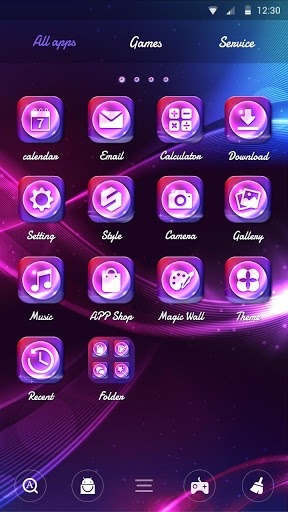 Crystal Go Launcher Android Theme Image 3