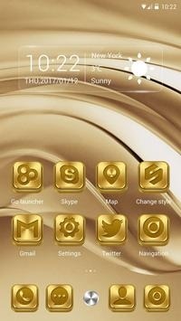 Classic Gold Go Launcher Android Theme Image 1