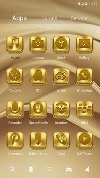 Classic Gold Go Launcher Android Theme Image 2