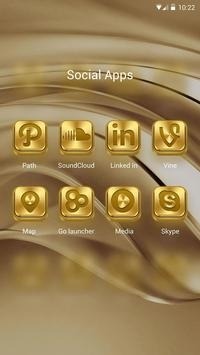 Classic Gold Go Launcher Android Theme Image 3