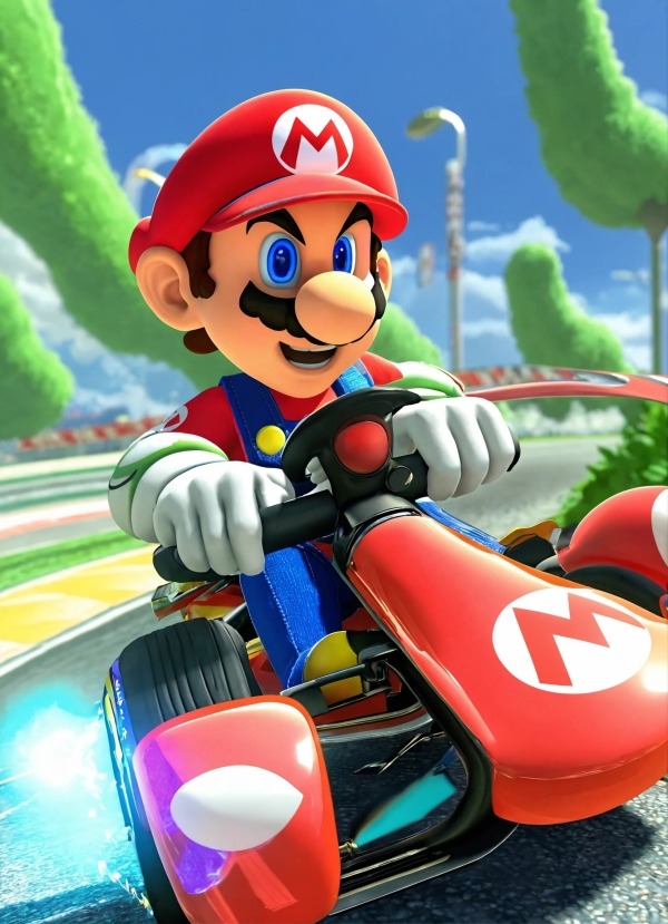 Mario Kart Mobile Phone Wallpaper Image 1