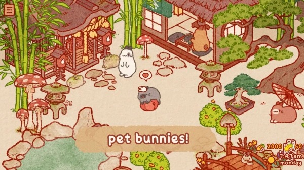 Usagi Shima: Cute Idle Bunnies Android Game Image 2