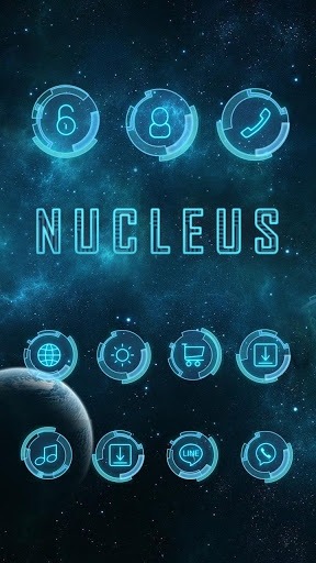 Nucleus Go Launcher Android Theme Image 1