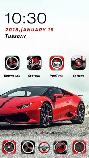 Sports Car Go Launcher Android Theme Image 2