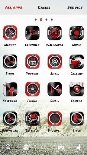 Sports Car Go Launcher Android Theme Image 3