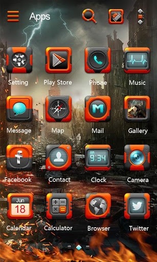 VELOCI Go Launcher Android Theme Image 2