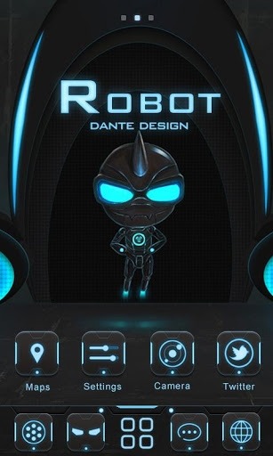 Robot Go Launcher Android Theme Image 1