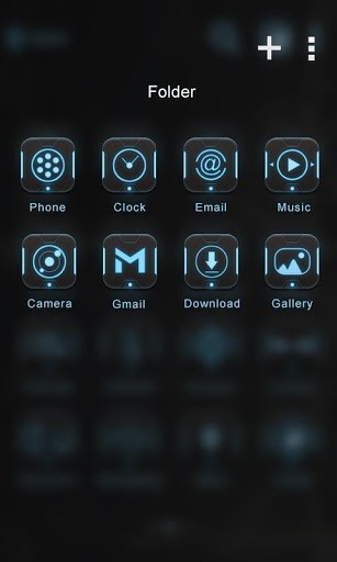 Robot Go Launcher Android Theme Image 4