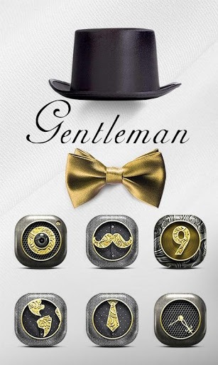 Gentleman Go Launcher Android Theme Image 1