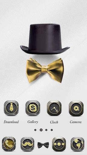 Gentleman Go Launcher Android Theme Image 2