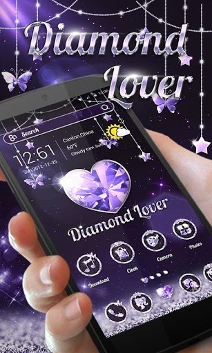 Diamond Lover Go Launcher Android Theme Image 2