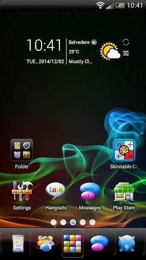 SAMOLED Go Launcher Android Theme Image 1