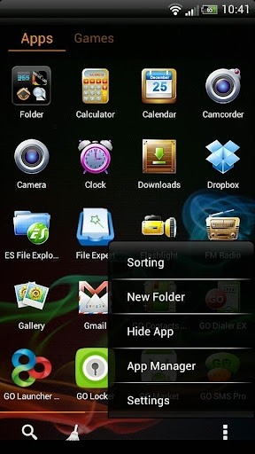 SAMOLED Go Launcher Android Theme Image 2