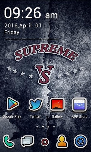 SUPREME Go Launcher Android Theme Image 2