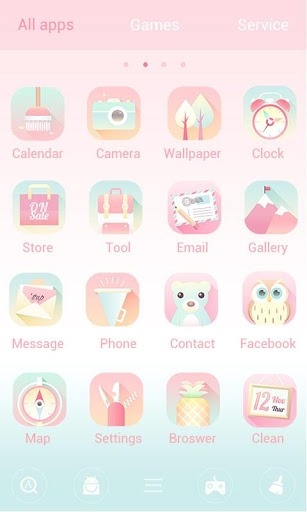 Flamingo Go Launcher Android Theme Image 3