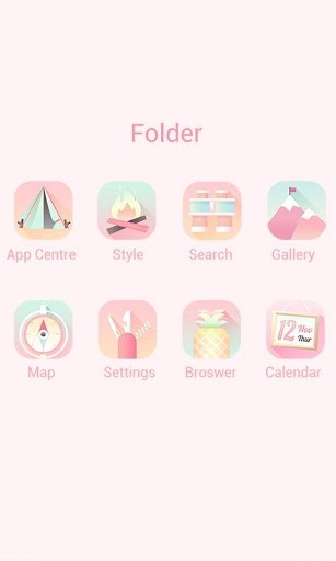 Flamingo Go Launcher Android Theme Image 4