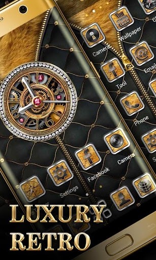 Luxury Retro Go Launcher Android Theme Image 1