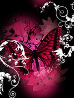 Dark Pink Butterfly