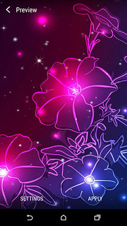 Download Free Android Wallpaper Neon Flower - 3665 