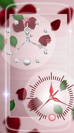Rose Picture Clock