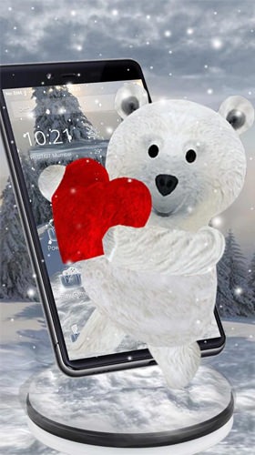 Download Free Android Wallpaper Teddy Bear: Love 3D - 3956 