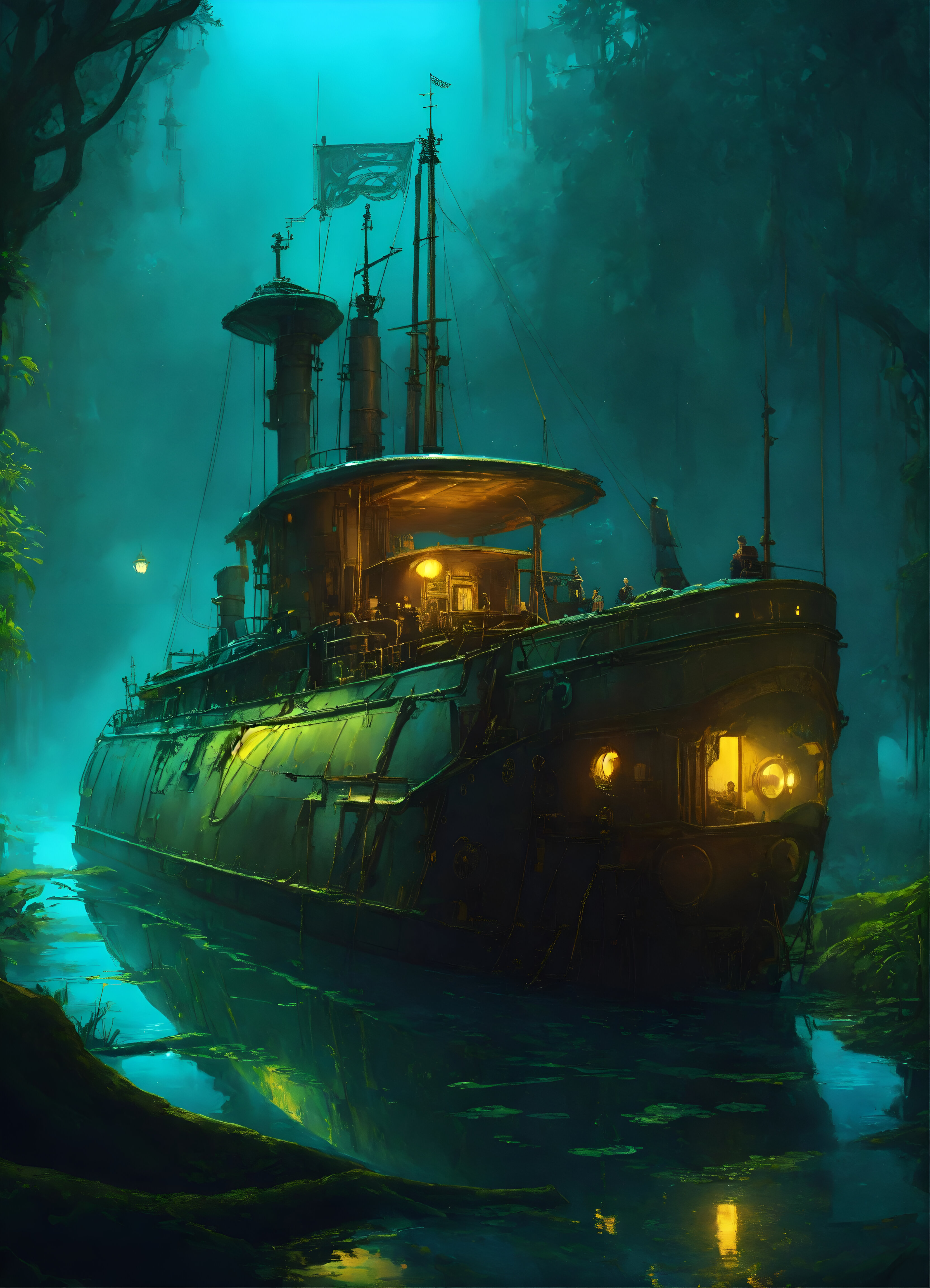 Submarine Digital Painting