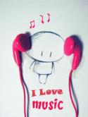 I Love Music LG A390 Wallpaper
