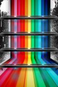 Rainbow Shelf Nokia 6260 slide Wallpaper