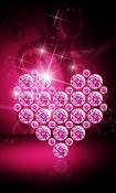 Diamonds Heart  Mobile Phone Wallpaper
