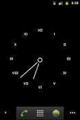 Minimalistic Clock Android Mobile Phone Wallpaper