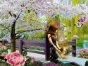 Waiting For You LG C320 InTouch Lady Wallpaper