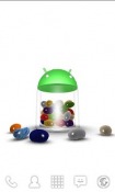 3D Jelly Bean Android Mobile Phone Wallpaper