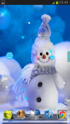 Christmas Snowman Android Mobile Phone Wallpaper