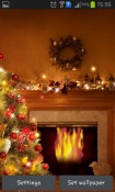 Fireplace New Year 2015 Android Mobile Phone Wallpaper