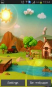 Low Poly Farm Android Mobile Phone Wallpaper