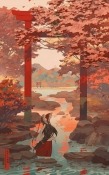 Autumn Lake Samsung i310 Wallpaper