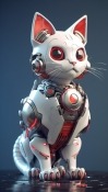 Cyber Cat OnePlus 9 Pro Wallpaper