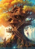 Tree House Vivo Y20G Wallpaper