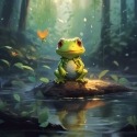 Cute Frog Huawei P60 Art Wallpaper