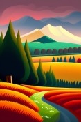 Art Landscape  Mobile Phone Wallpaper