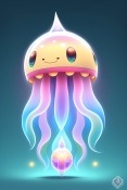 Cute Jellyfish Oppo A55s Wallpaper