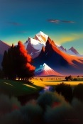 Landscape Painting  Mobile Phone Wallpaper