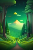 Green Forest HTC MTeoR Wallpaper