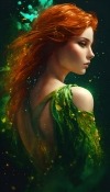 Woman With Green Eyes  Mobile Phone Wallpaper