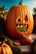 Halloween Pumpkin  Mobile Phone Wallpaper