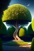 Green Tree Vivo T1x Wallpaper
