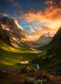 Mountains Landscape Nokia 105+ (2022) Wallpaper