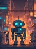 Cute Robot Alcatel Idol 4s Wallpaper