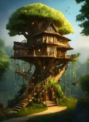 Tree House Asus Smartphone for Snapdragon Insiders Wallpaper